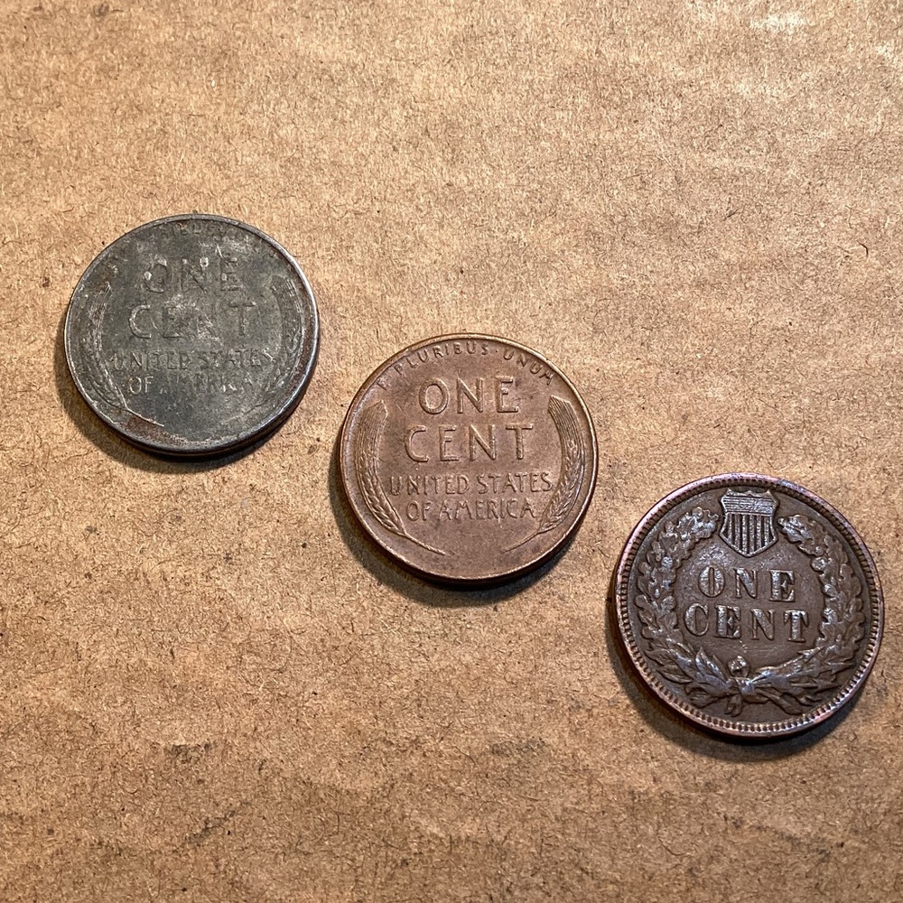 ⚫️ Vintage 2.5 lbs Copper Pennies 😳 + Indian Head - Steel War - Wheat & More 😳 - Picture 12 of 15